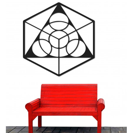 Space painting on the wall made of plywood, size from 50 to 90 cm