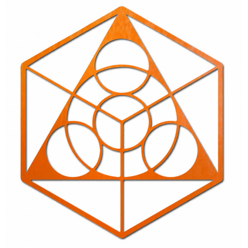 Space painting on the wall made of plywood,...