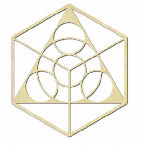 Space painting on the wall made of plywood, size from 50... 2