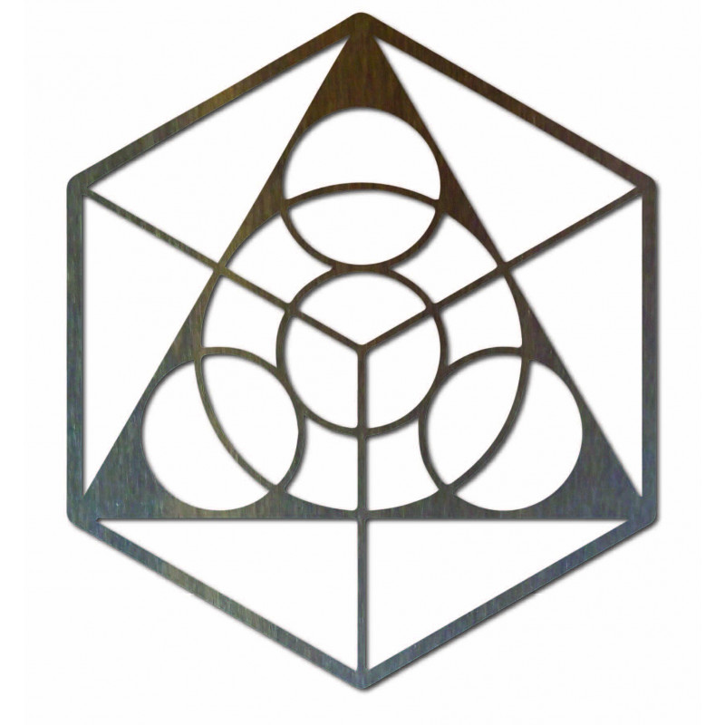 Space painting on the wall made of plywood,...