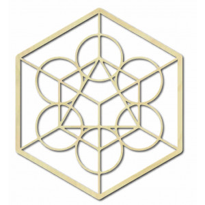 Wooden geometric painting on the harvest wall 2