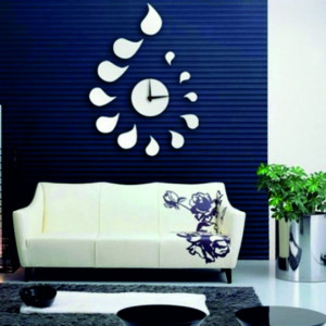 DIY ROZMARIN drop sticker wall clock