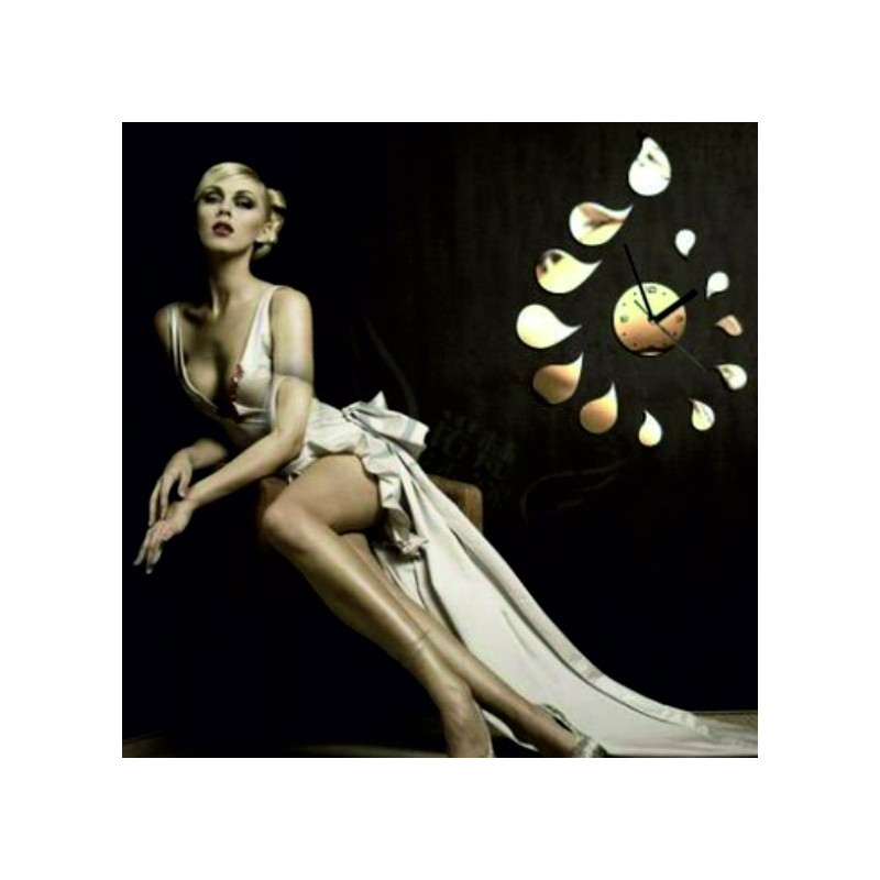 DIY ROZMARIN drop sticker wall clock