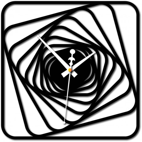 Stylesa - Wall clock Desing plexiglass HARBOR and black X0093