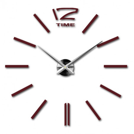 Large wall clock - modern 3D adhesive wall clock. Wall clocks for the kitchen and wall clocks for the living room!