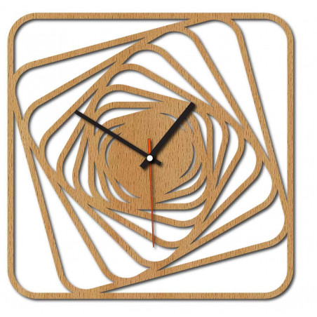 Sentop - MDF Modern wall clock GARVI HD F015 i black