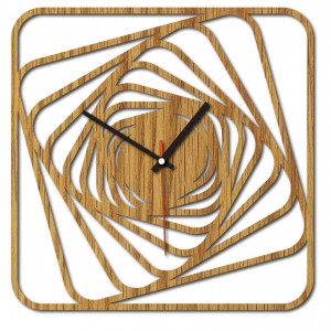 Sentop - MDF Modern wall clock GARVI HD F015 i black
