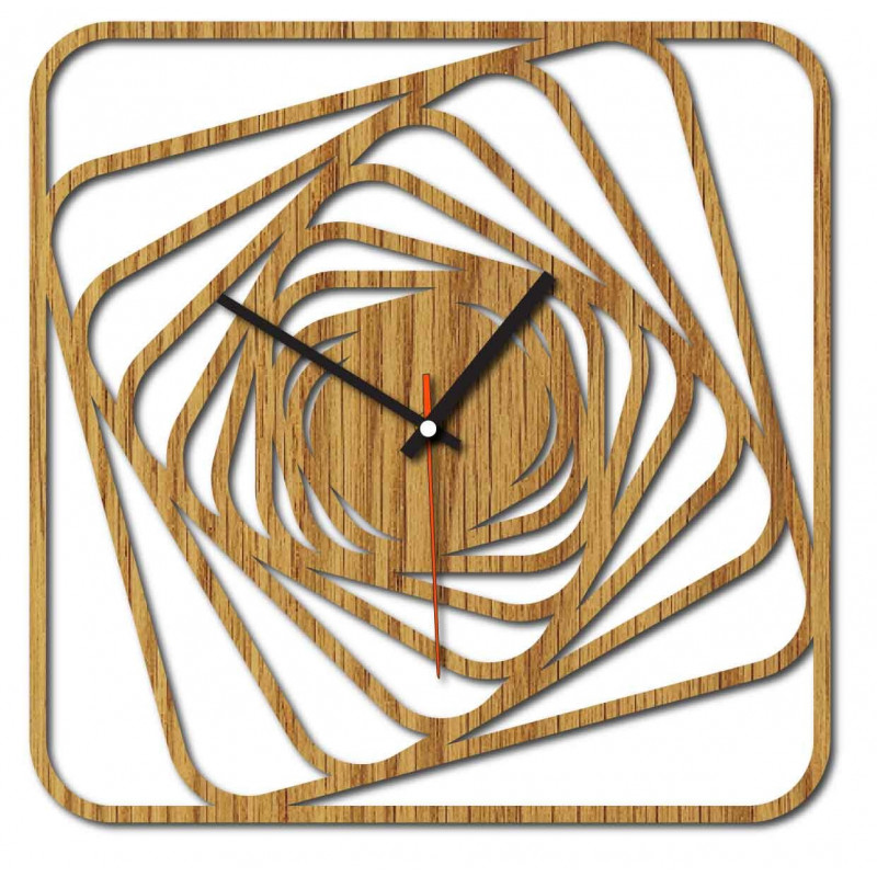 Sentop - MDF Modern wall clock GARVI HD F015 i black