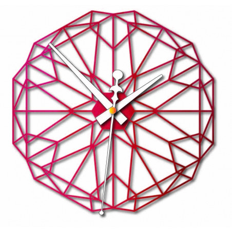 Sentop Geometric wall clock made of wooden plywood PR0346 also black