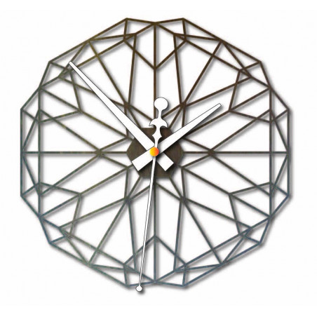Sentop Geometric wall clock made of wooden plywood PR0346 also black