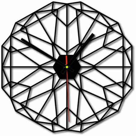 Sentop - MDF Wall clock for living room HDKF017 and black 40 cm