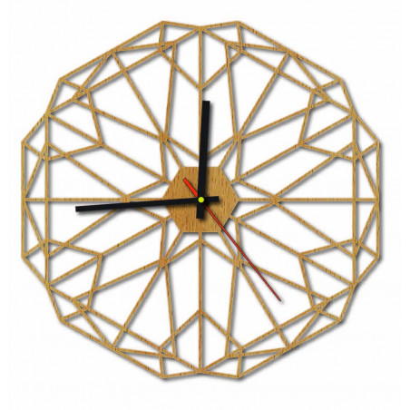 Sentop - MDF Wall clock for living room HDKF017 and black 40 cm