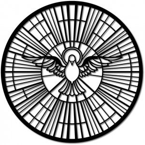 Wooden image of a Dove - Symbol of the Holy Spirit 2