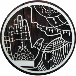 Stylesa - Wooden painting on the wall of humility and... 2