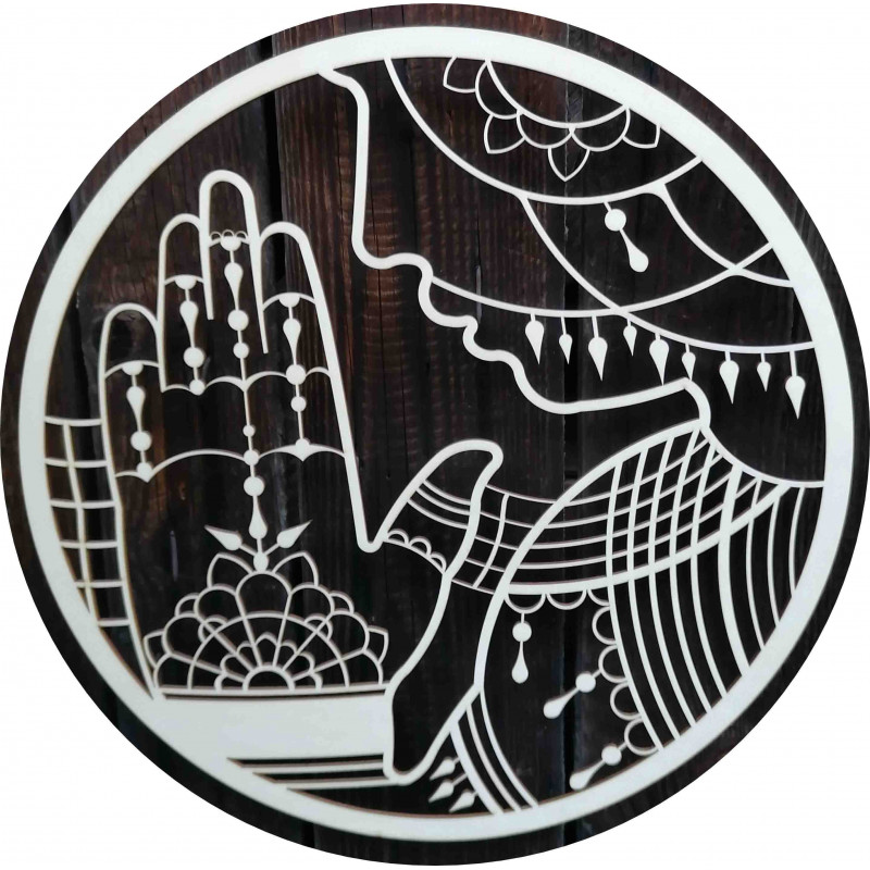 Stylesa - Wooden painting on the wall of...
