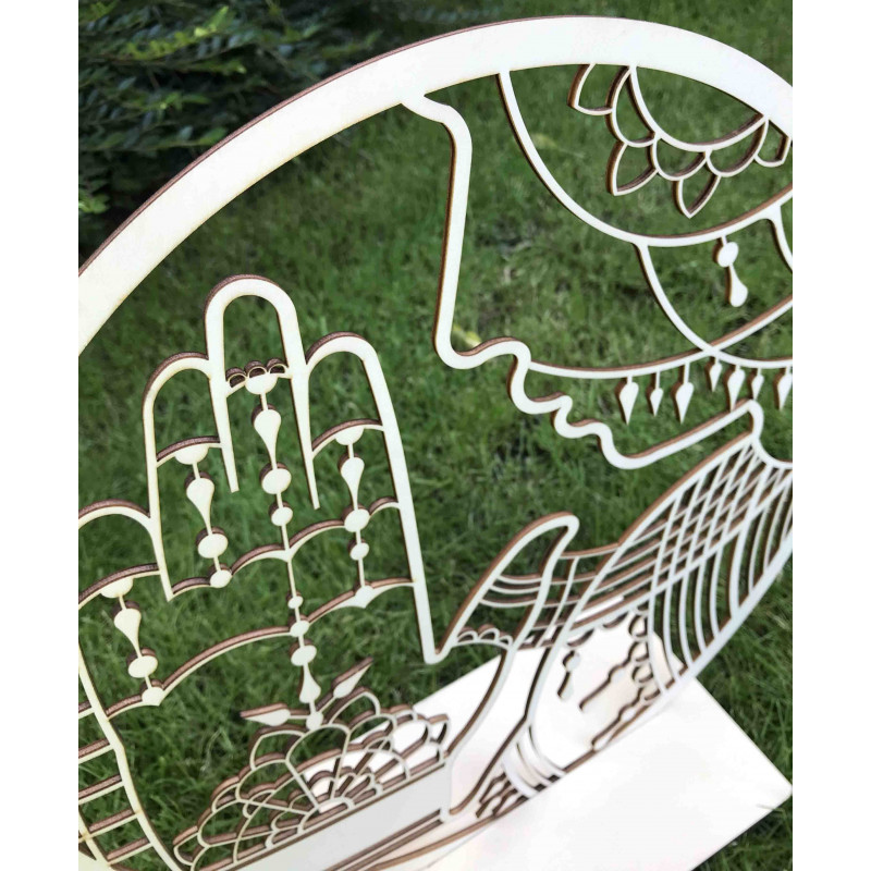 Stylesa - Wooden painting on the wall of...