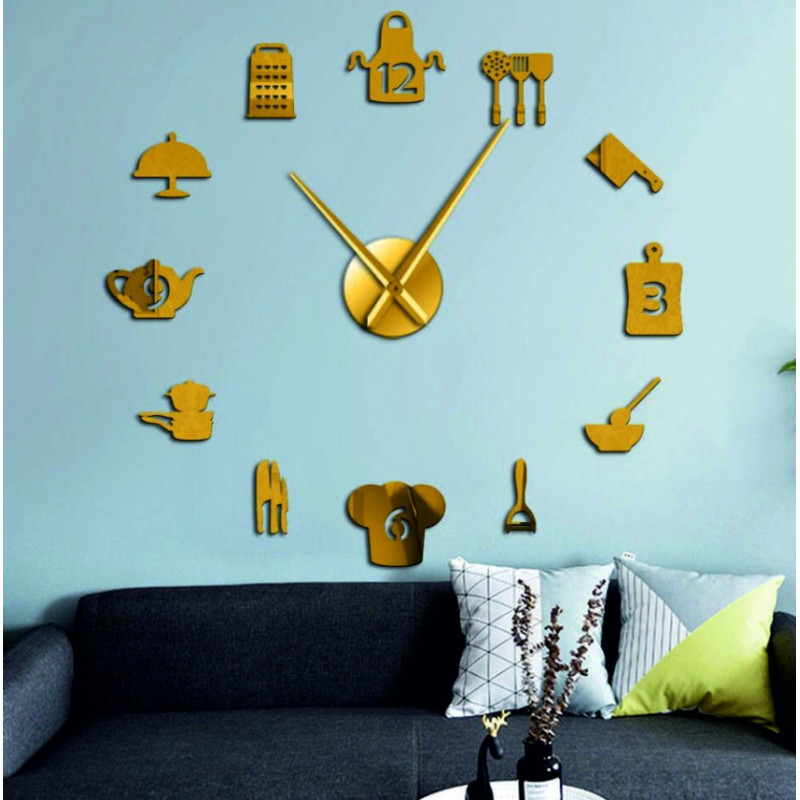 Sentop - large modern wall clock sticking to...