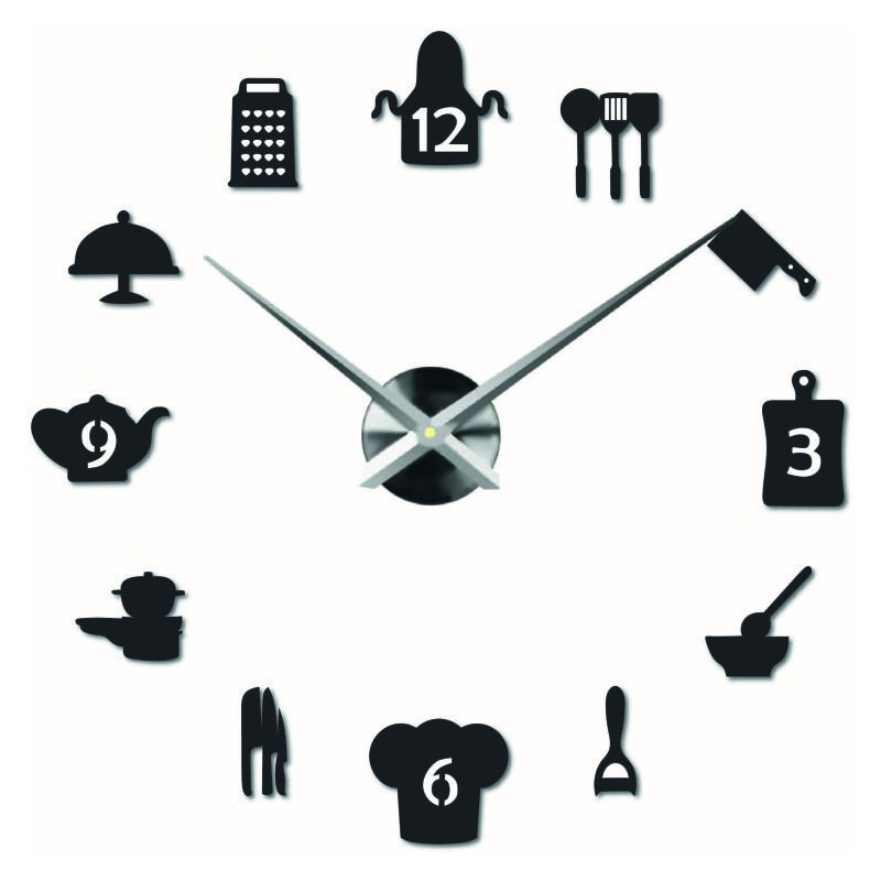 Sentop - large modern wall clock sticking to...