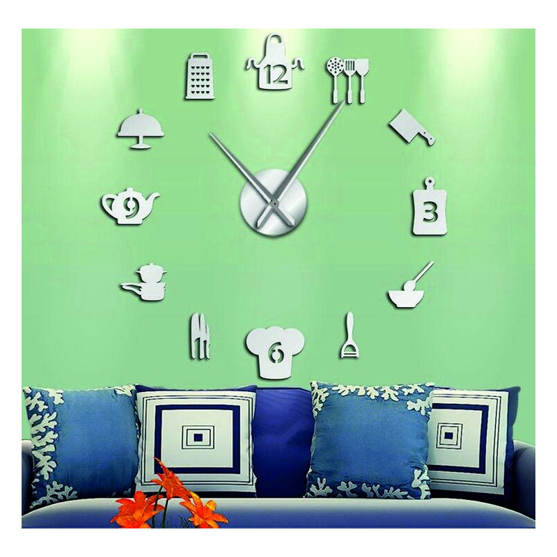 Sentop - large modern wall clock sticking to...