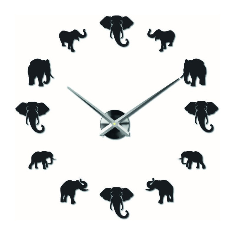 Sentop - Modern stick-on wall clock on the wall...