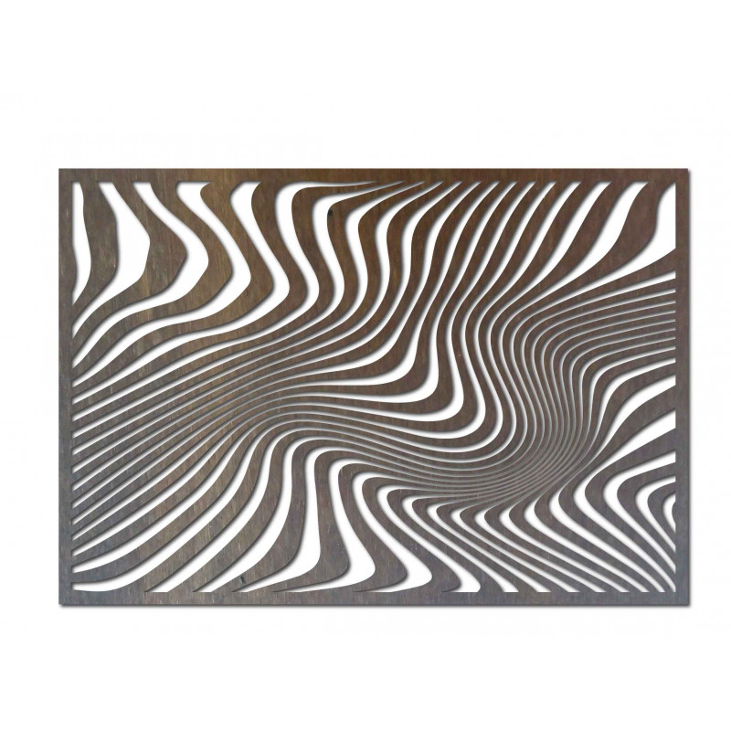 Decorative wall painting zebra and black