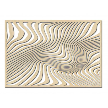 Decorative wall painting zebra and black