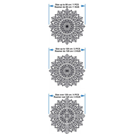 Wooden mandala on the wall harmonic energy - RANGE