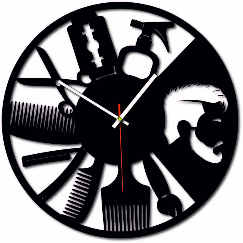 Modern wall clock for salon and black X0098