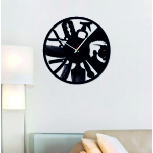 Modern wall clock for salon and black X0098 2