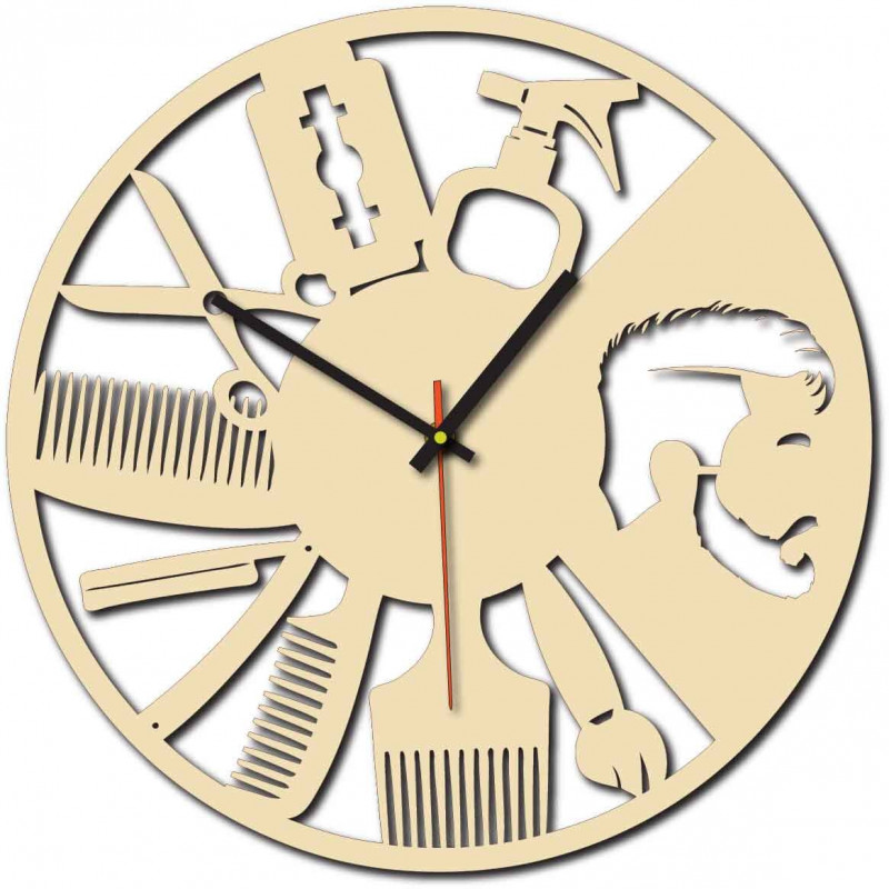Modern wall clock for salon and black X0098