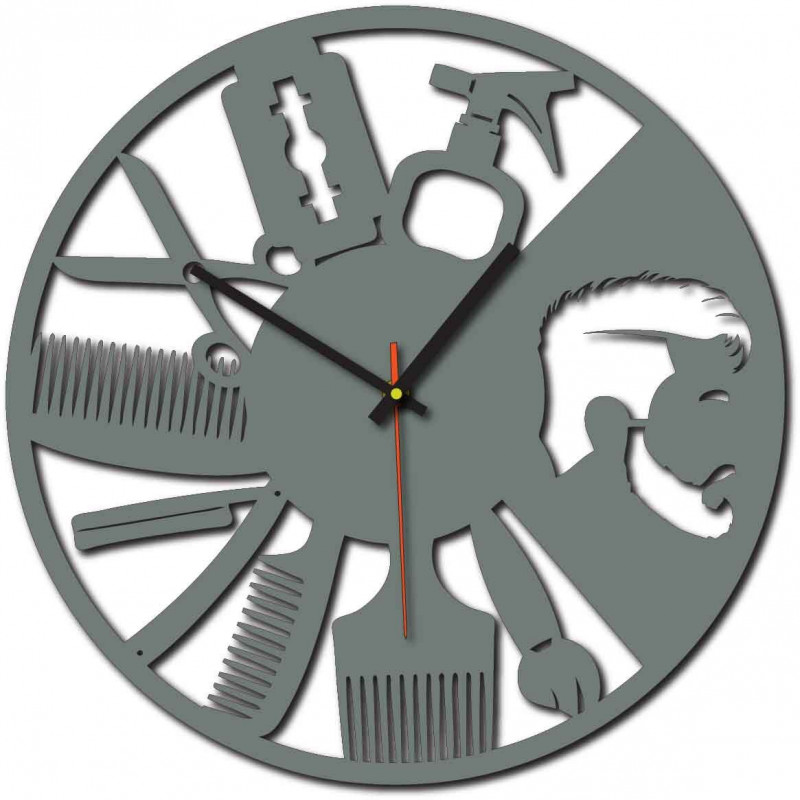 Modern wall clock for salon and black X0098