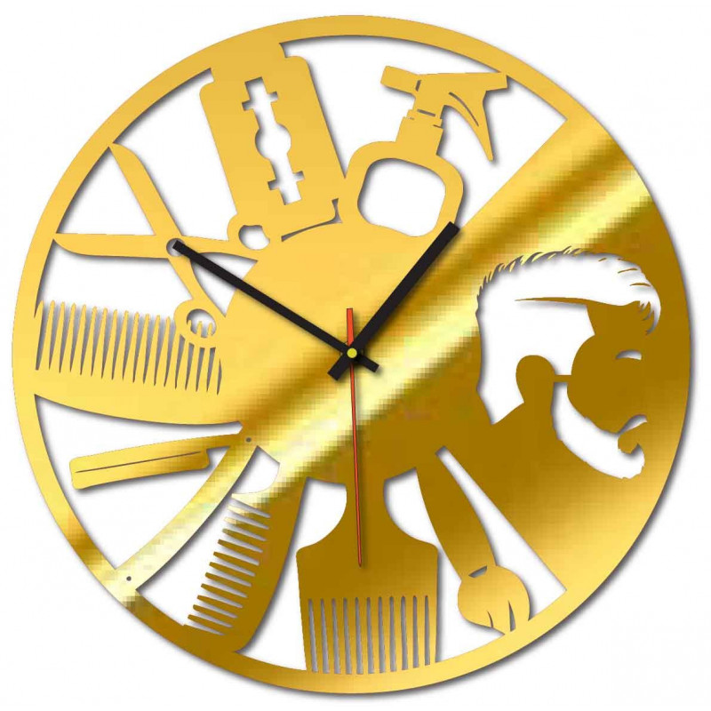 Modern wall clock for salon and black X0098