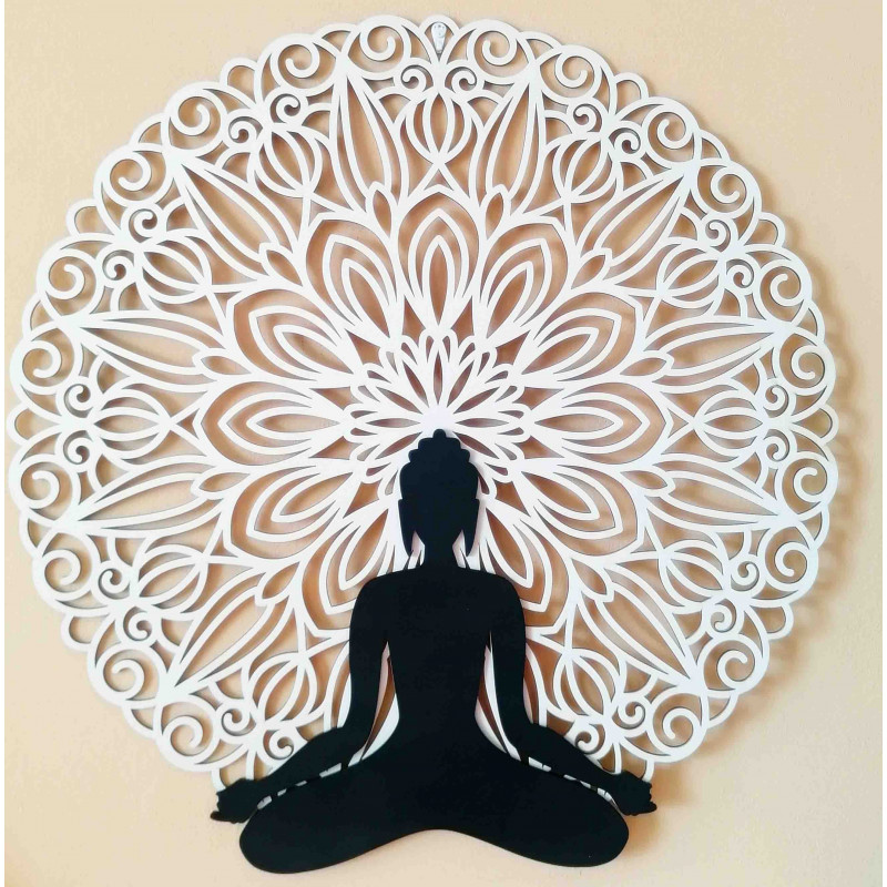 Sentop - Mandala 3D image on the wall of Buddha...