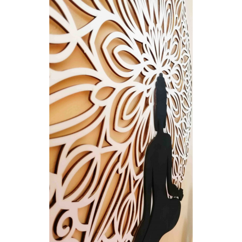 Sentop - Mandala 3D image on the wall of Buddha...