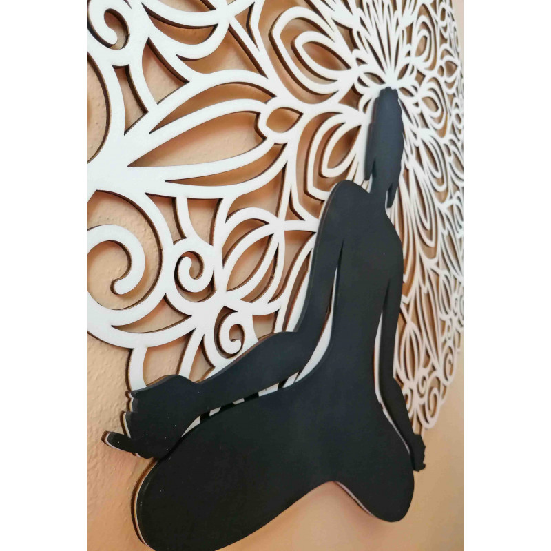 Sentop - Mandala 3D image on the wall of Buddha...