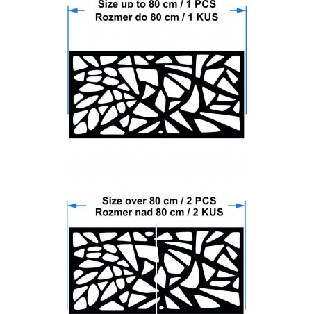 Wall painting carved from wooden plywood OSMONK