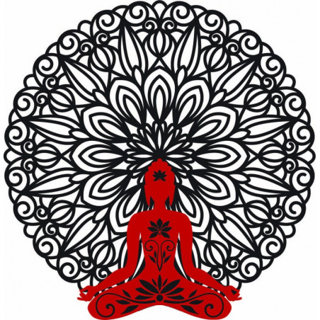 3D Wall Decor Buddha in mandala 50, 70, 90 cm