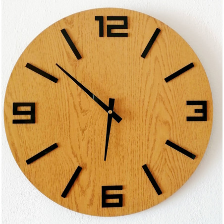 Stylish wooden wall clock - minimalist design - JAKFILD