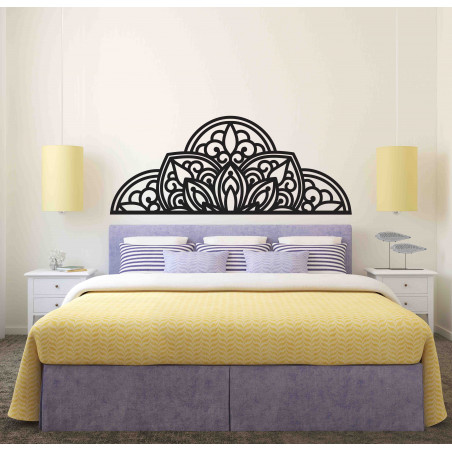 Wooden wall picture half mandala - BOHEMIA