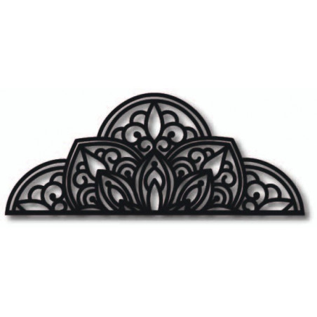Wooden wall picture half mandala - BOHEMIA