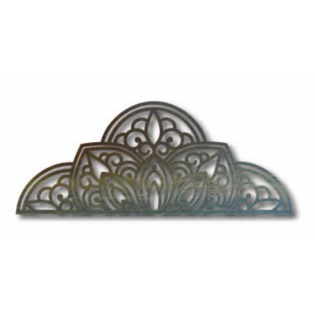Wooden wall picture half mandala - BOHEMIA