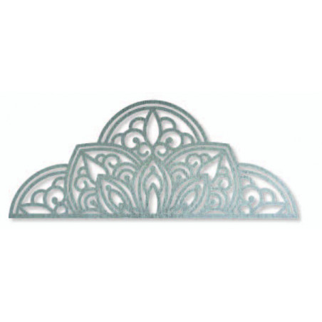 Wooden wall picture half mandala - BOHEMIA