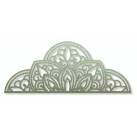 Wooden wall picture half mandala - BOHEMIA
