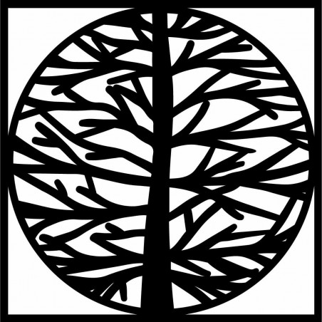 Wall painting tree in frame MRLVENA