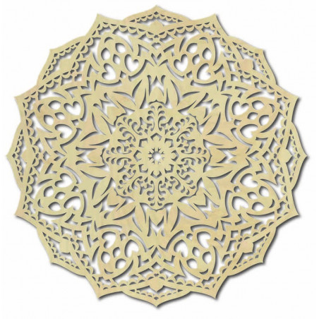 Wooden mandala on the wall - CIRCEL