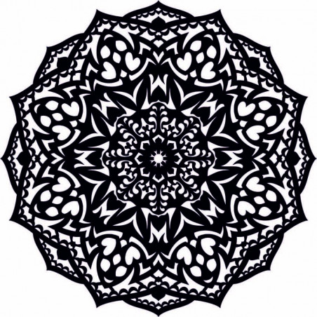 Wooden mandala on the wall - CIRCEL