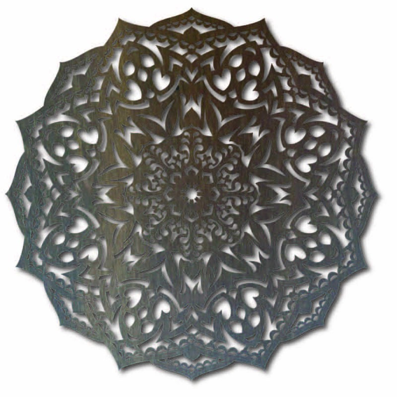 Wooden mandala on the wall - CIRCEL