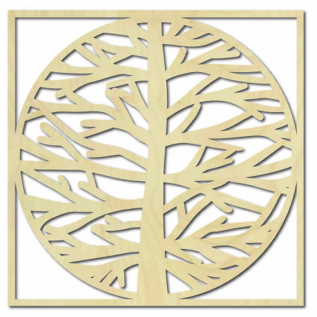 Wall painting tree in frame MRLVENA