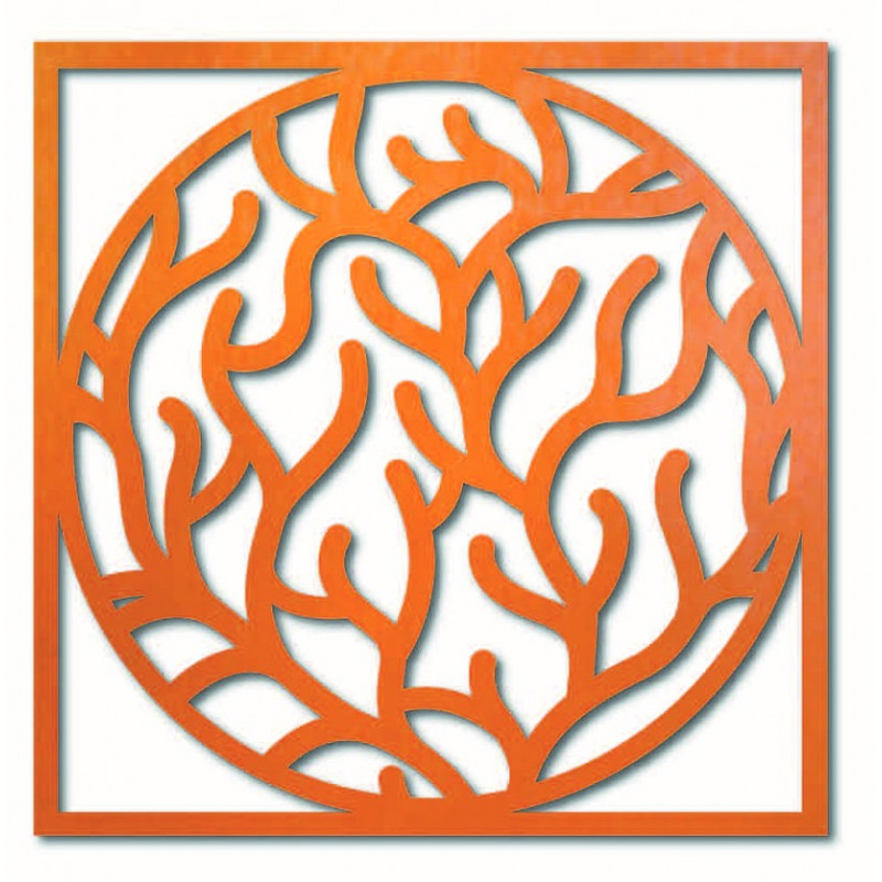 Modern wall painting of branches in a frame -...