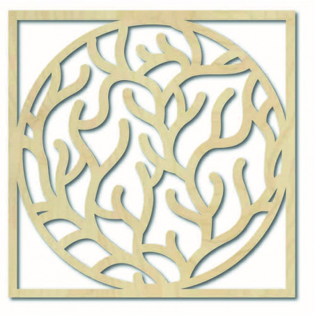 Modern wall painting of branches in a frame - STEITI